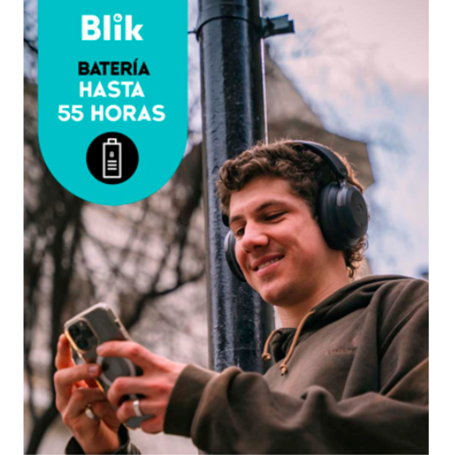 Audífono Headset Blik Soul 900, Bluetooth, ANC, Negro