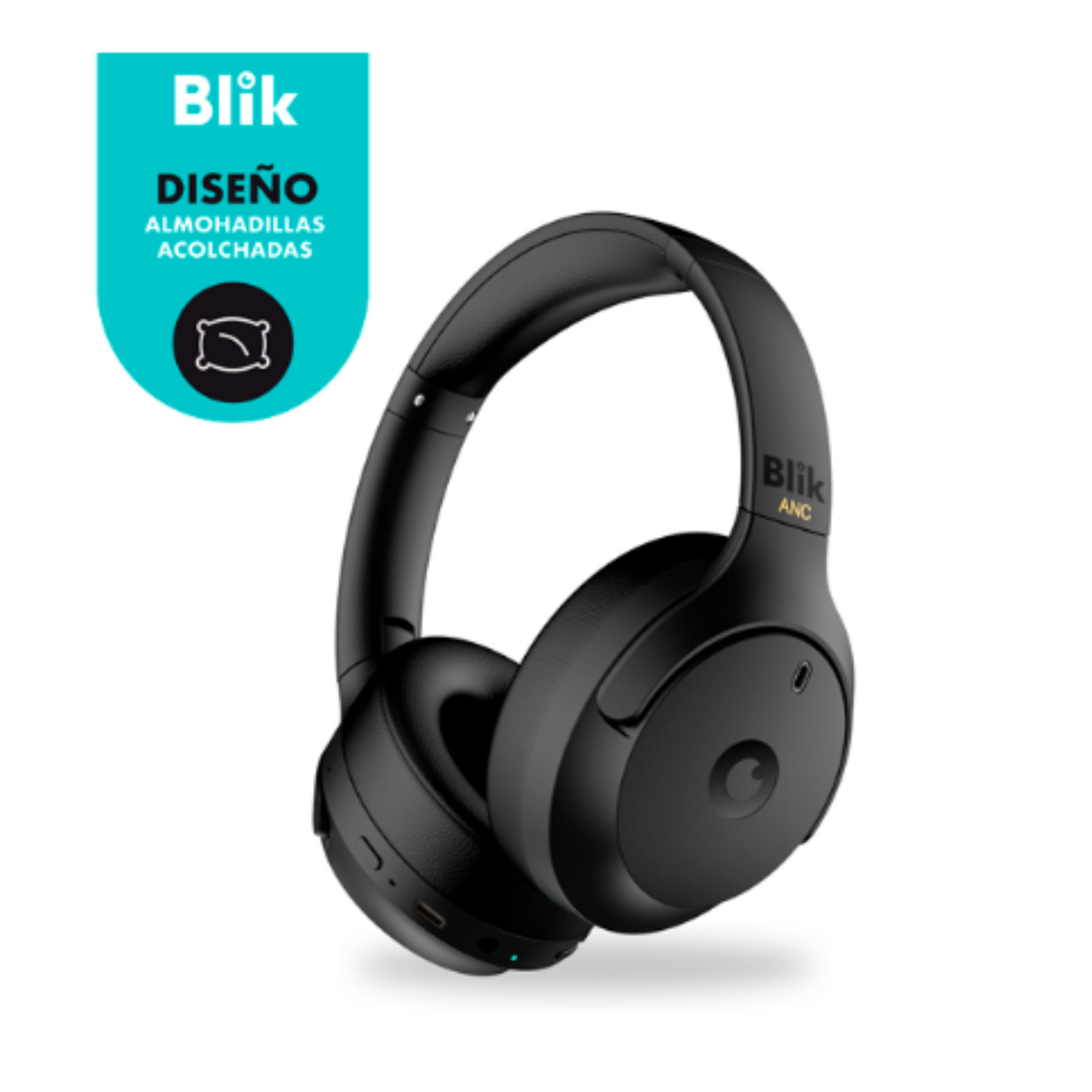 Audífono Headset Bluetooth Blik Essence 700 ANC Negro