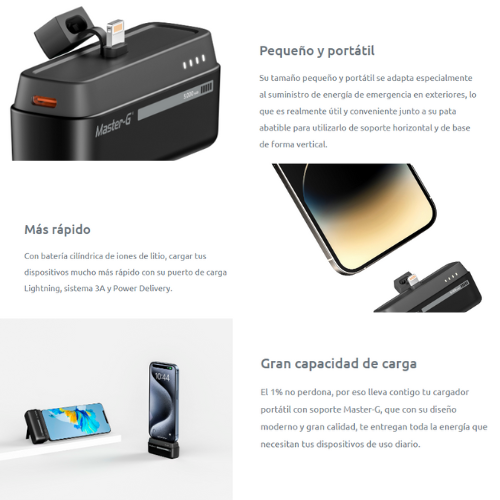 Batería Externa Master G 20W 5.000 mAh