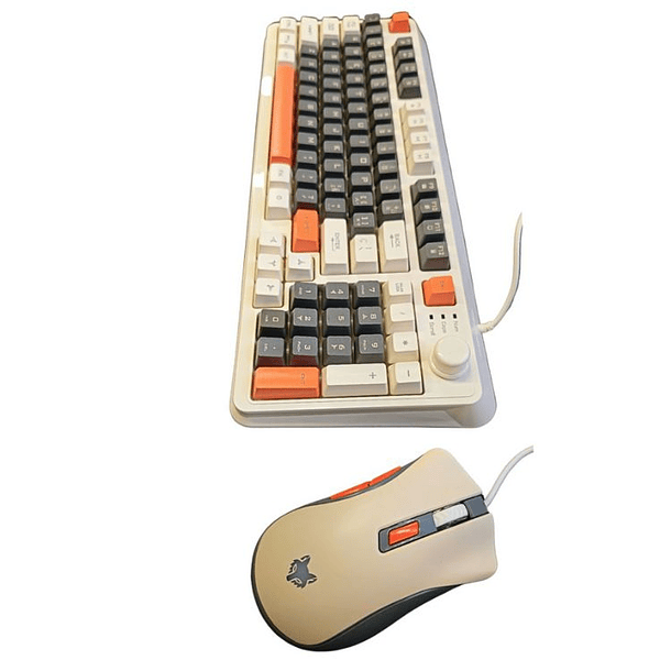 Teclado K82 + Mouse Para PC Gamer Con Luces LED RGB