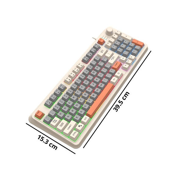 Teclado K82 + Mouse Para PC Gamer Con Luces LED RGB