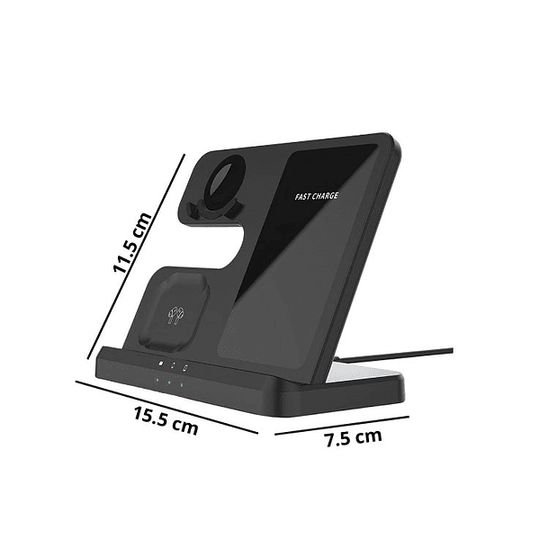 Cargador Magnético Inalámbrico 3 en 1 Plegable Multifuncional