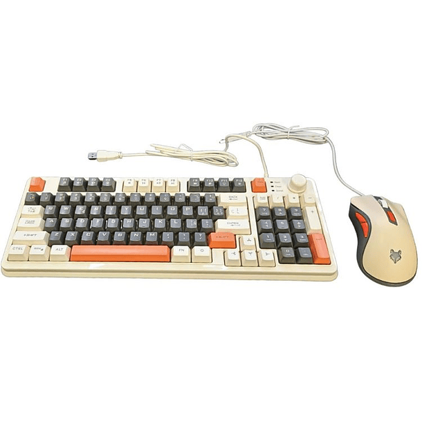 Teclado K82 + Mouse Para PC Gamer Con Luces LED RGB