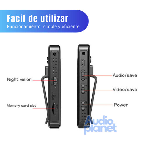 minicámara portátil HD - AudioPlanet