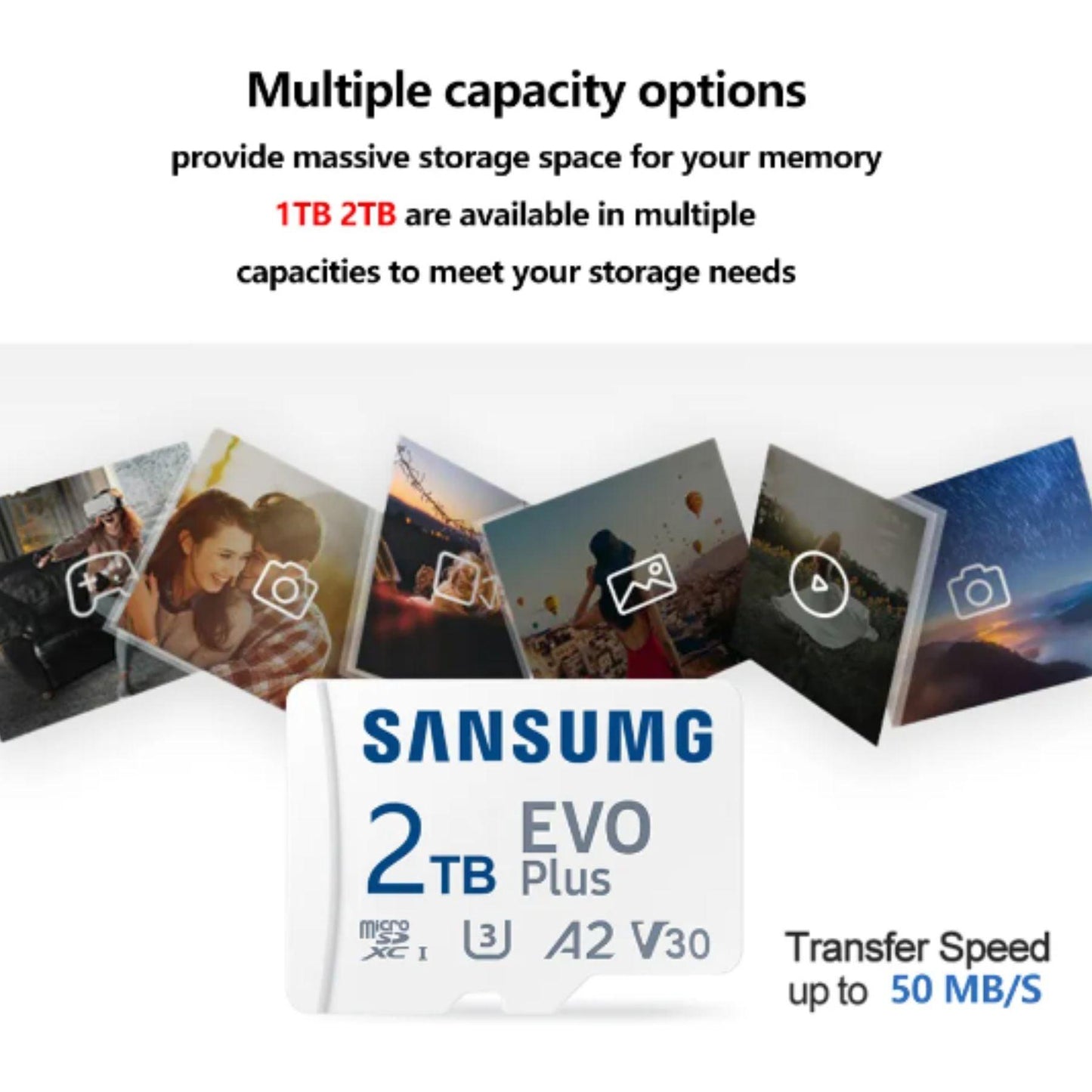 Memoria Micro SD 2TB SAMSUNG PRO - AudioPlanet